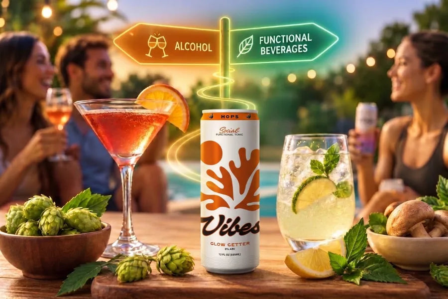 functional beverages vs alcohol