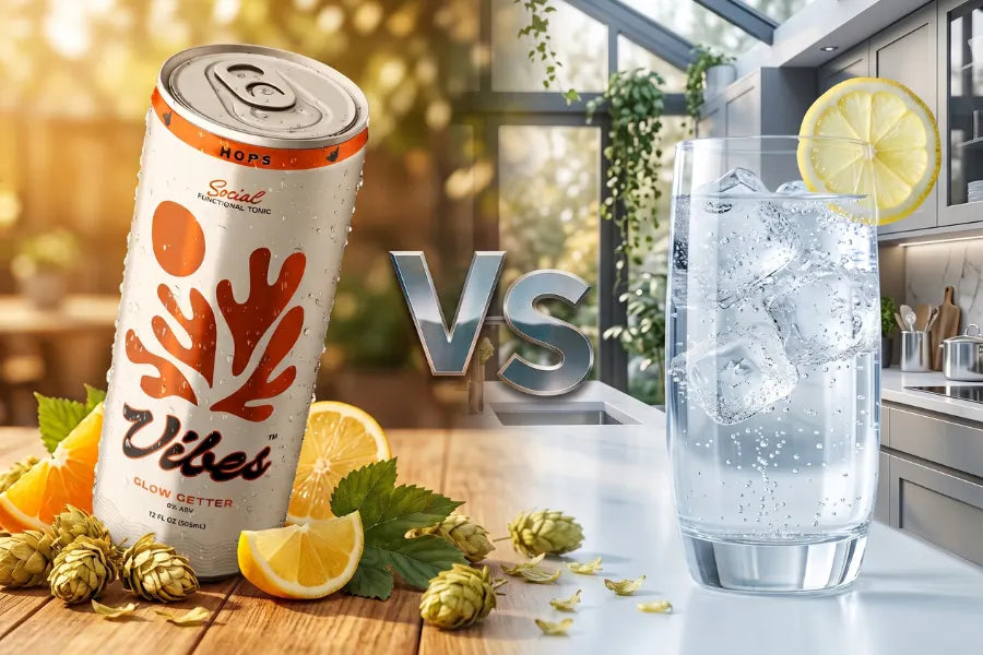 hop water vs sparkling water